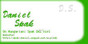daniel spak business card
